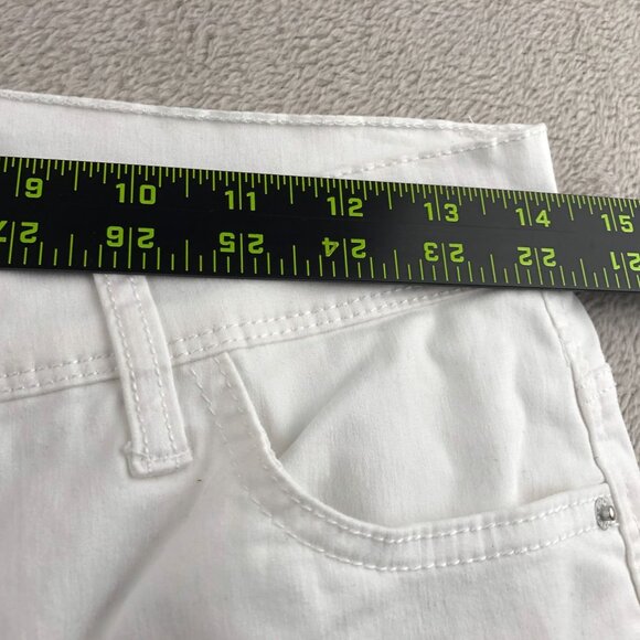 Curve Appeal Womens Pants Size 4/27Wide Leg White Ankle Casual Classic Cropped - Picture 5 of 14